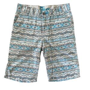 Epic Threads Boys Shorts Blue Gray Geometric Shapes Size 10